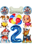 Paw Patrol 2 Yaş Balon Set Paw Petrol Marshall Chase Skye Rubble Doğum Günü Parti Folyo Balon Seti thumbnail 1
