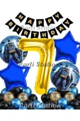 Batman 7 Yaş Balon Set Batman Yarasa Konsept Doğum Günü Parti Balon Set Batman Folyo Balon Set thumbnail 1