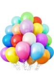 Unicorn Konsept 1 Yaş Balon Set Unicorn Renkli Tek Boynuzlu At Doğum Günü Balon Set - 3