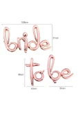 Bride To Be İmza Yazı Stili Rosegold renk Bekarlıga Veda Parti Ürünleri - 1