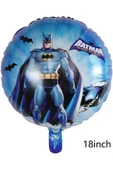 Siyah Rakam Balonlu Yarasa Batman Konsept 1 Yaş Doğum Günü Parti Balon Set Batman Tema Parti Set thumbnail 3