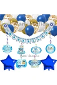Sünnet Balon Seti Maşallah Yazısı Sünnet Parti Balon Set Maşallah Banner Lacivert Yıldız Parti Seti thumbnail 1