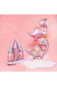 Sevimli Dinozor Konsept Pembe Dinozor ve Pembe Bulut Balon Set Pink Dinosaur Balloon - 5
