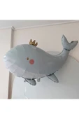 Sevimli Yeşil Balina Konsept Balina Balon Set Balina Balon Whale Balloon Doğum Günü Set thumbnail 6
