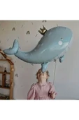 Sevimli Yeşil Balina Konsept Balina Balon Set Balina Balon Whale Balloon Doğum Günü Set thumbnail 3