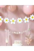 1 Adet Papatya Banner Papatya Arı Konsept Dekoratif Banner Flama Daisy Banner - 5