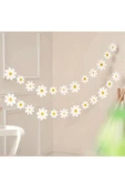 1 Adet Papatya Banner Papatya Arı Konsept Dekoratif Banner Flama Daisy Banner - 6