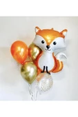 Woodland Konsept Sevimli Tilki Folyo Balon Buketi Fox Balloon 56 cm thumbnail 1