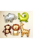 Safari Konsept Timsah Folyo Balon Sevimli Timsah Konsept Doğum Günü Folyo Balon 1 Adet 85x40 cm thumbnail 5