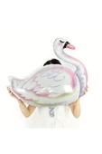 Beyaz Kuğu Konsept Sevimli Kuğu Balon Set Silver Swan Balloon Birthday Party Set thumbnail 2
