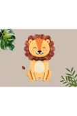 1 Adet Safari Konsept Sevimli Aslan Folyo Balon Lion Balloon 100 cm thumbnail 4