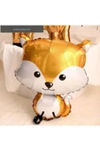 Woodland Konsept Sevimli Tilki Folyo Balon Buketi Fox Balloon 56 cm thumbnail 3