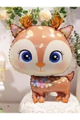 Woodland Konsept Sevimli Geyik Balon Set Deer Balloon Birthday Party Set thumbnail 1