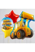 Araçlar Kamyon Konsept Kepçe Kamyon Balon Set Kamyon Balon Seti Truck Balloon Doğum Günü Set thumbnail 2