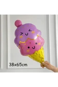 Cupcake Dondurma 4 Yaş Balon Set Şeker Dondurma Candy Balon İce Cream Konsept Doğum Günü Balon Set thumbnail 2