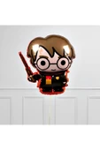 Harry Potter 6 Yaş Kırmızı Renk Rakam Balon Set Harry Potter Hogwarts Konsept Doğum Günü Balon Set thumbnail 3