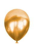 Altın Metalik Balon 10 Adet thumbnail 1
