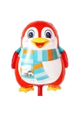 Sevimli Penguen Balon 1 Yaş Doğum Günü Balon Set Penguen Konsept ve Krem Renk Rakam Balon - 2