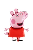 Peppa Pig Konsept 1 Yaş Yıldız Balon Set Pembe Domuz Peppa Pig George Tema Doğum Günü Folyo Balon - 6