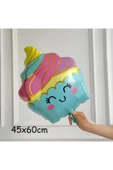 Cupcake Dondurma 4 Yaş Balon Set Şeker Dondurma Candy Balon İce Cream Konsept Doğum Günü Balon Set thumbnail 4