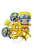 Anime Naruto 9 Yaş Doğum Günü Balon Set Naruto Tema Doğum Günü Parti Balon Set thumbnail 1