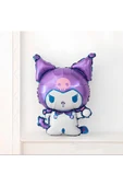 Kuromi 2 Yaş Balon Set Yıldız Balon Anime Sanrio Hello Kitty Kuromi Konsept Doğum Günü Balon Set thumbnail 4
