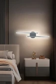 LEGACY Sare Aplik Modern Tasarım Gri Renk - Gün Işığı Ledli Banyo - Mutfak - Salon Led Duvar Aplik - 1