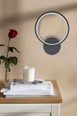 LEGACY Aura Modern Tasarım Siyah Renk Gün Işığı Ledli Hol - Banyo - Mutfak - Salon Led Duvar Aplik - 3