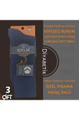 Asçelik  3 lü Diyabetik Erkek Çorap Gri - 3