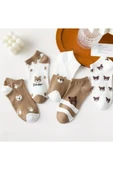 Garanti Çorap  5 li Kadın Patik Çoraplar Sevimli Ayıcık Bilek Boy thumbnail 3