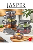 Jasper Qlux JPR-0113 Saklama Kabı 1400ml+800ml+400ml Plastik Saklama Seti - 1
