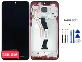 Xiaomi Redmi NOTE 8 PRO Uyumlu Lcd Ekran Dokunmatik SERVİS Orijinali ÇITALI KIRMIZI + TAMİR SETİ - 1