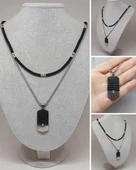 Night Serisi Erkek Doğal Taşlı Çelik Kolye (56036) thumbnail 1