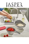 Jasper Qlux JPR-0110 4'lü Akordiyon Katlanır Süzgeç Mutfak Çeyiz Seti thumbnail 1