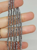 Hematit Taşı Rondela Faset Kesim 2*2.5mm Dizi (56058) thumbnail 1