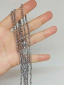 Hematit Taşı Rondela Faset Kesim 2*2.5mm Dizi (56058) thumbnail 4