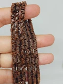 Hematit Taşı Kare Şekilli 1*4mm Dizi (56056) thumbnail 1