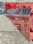 75x360 cm Pembe Renk Boho Stili Uzun Yolluk, Antik Antre ve Giriş Yolu Halısı - 10