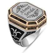 Kişiye Özel İsimli 925 Gümüş Yüzük thumbnail 2