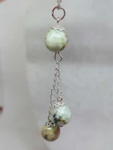 Afrika Turkuazı Taşı Zincirli Kolye (8984) thumbnail 4