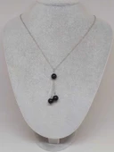 Shungite (Şungit) Taşı Zincirli Kolye (42135) thumbnail 2