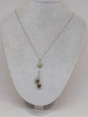 Afrika Turkuazı Taşı Zincirli Kolye (8984) thumbnail 2