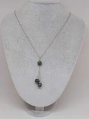 Anyolit (Rubizoit-Rubyzoisit) Taşı Zincirli Kolye (24065) thumbnail 2