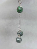 Anyolit (Rubizoit-Rubyzoisit) Taşı Zincirli Kolye (24065) thumbnail 4