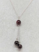 Lal (Garnet-Granat) Taşı Zincirli Kolye (8924) thumbnail 5