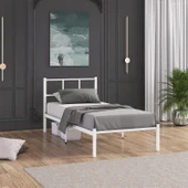 Karyola, Cemre Metal Karyola, 90X190 cm, Beyaz Renk thumbnail 1