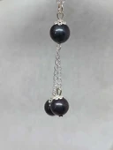 Shungite (Şungit) Taşı Zincirli Kolye (42135) thumbnail 4