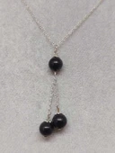 Shungite (Şungit) Taşı Zincirli Kolye (42135) thumbnail 5