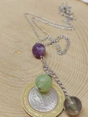 Florit Taşı Zincirli Kolye (9312) thumbnail 3