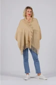 Angora Ponponlu Şal 60X180 - Bej - 1